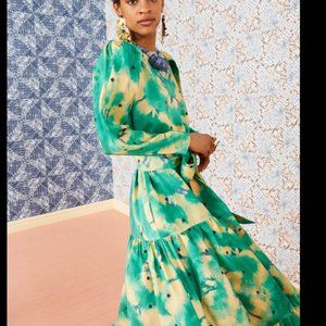 Ulla Johnson Green Silk Dress